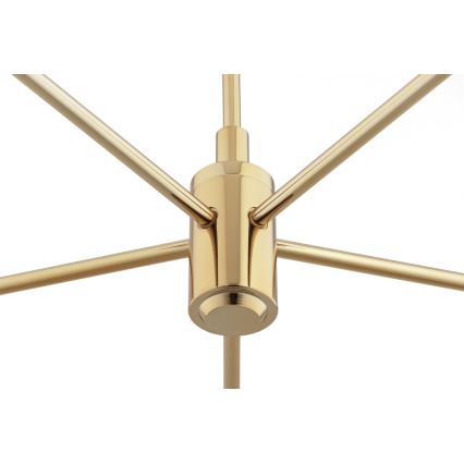 BRILAGI - Pendelleuchte MONTE an Stange 5xE27/60W/230V blau/gold
