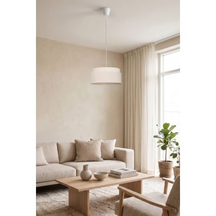Brilagi - Pendelleuchte PADOVA an Kabel 1xE27/60W/230V Ø 40 cm, cremefarben