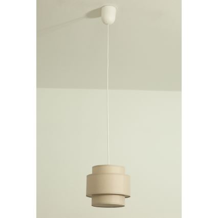 Brilagi - Pendelleuchte RESNA mit Kabel 1xE27/60W/230V Ø 20 cm beige