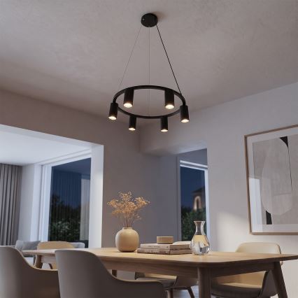 BRILAGI - Pendelleuchte SELE mit Kabel, 6x GU10/30W/230V, schwarz