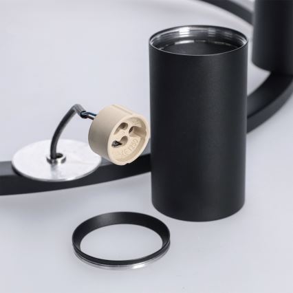 BRILAGI - Pendelleuchte SELE mit Kabel, 6x GU10/30W/230V, schwarz