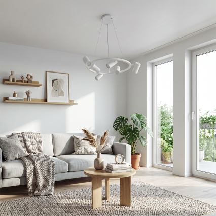 BRILAGI - Pendelleuchte SELE mit Kabelaufhängung, 6xGU10/30W/230V, weiß