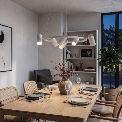 BRILAGI - Pendelleuchte SELE mit Kabelaufhängung, 6xGU10/30W/230V, weiß