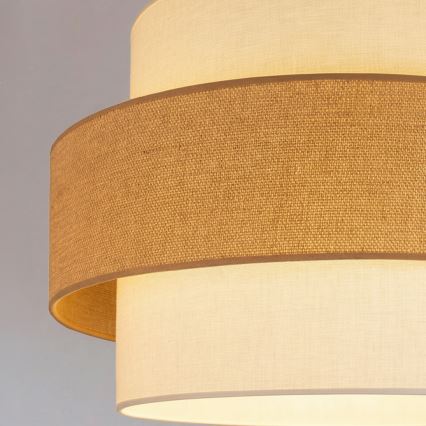 Brilagi - Pendelleuchte SPACE 1xE27/60W/230V Ø 40 cm beige/creme