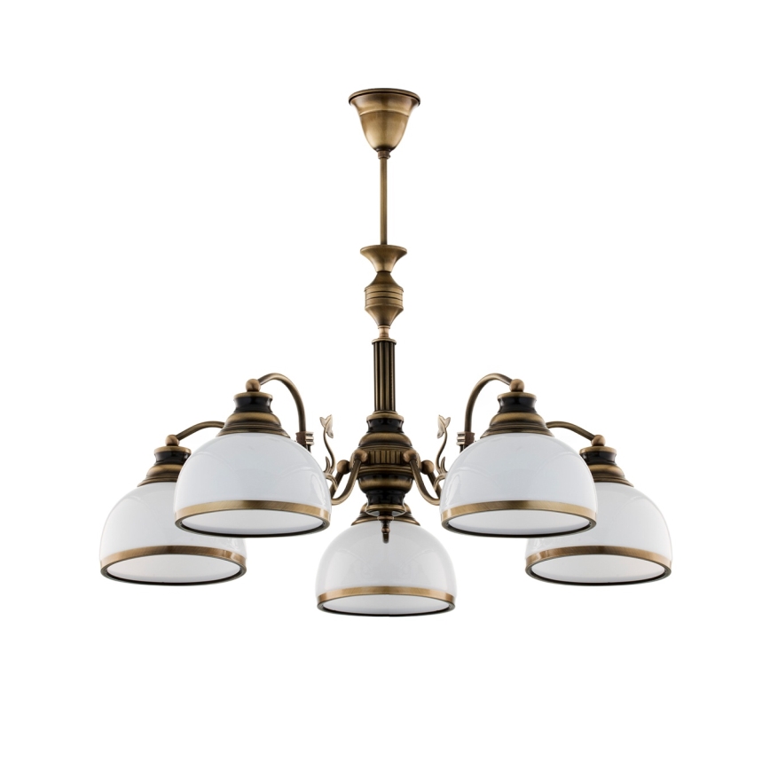 BRILAGI - Pendelleuchte TAURUS 5xE27/15W/230V Ø 70 cm Bronze