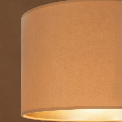 Brilagi - Pendelleuchte VELVET an Kabel 1xE27/60W/230V Ø 40 cm beige/gold