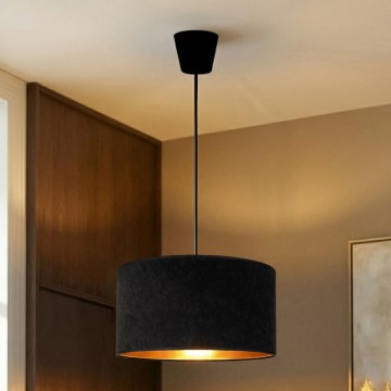 Brilagi - Pendelleuchte VELVET an Kabel 1xE27/60W/230V Ø 40 cm schwarz/gold