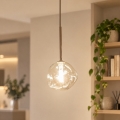 BRILAGI - Pendelleuchte VULCANO an Kabel 1xG9/8W/230V Ø 15 cm beige/rauchbeige