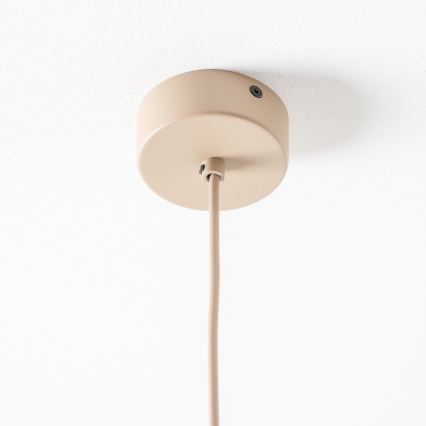 BRILAGI - Pendelleuchte VULCANO mit Kabel, 1xE27/15W/230V, Ø 25 cm, beige/rauchbeige