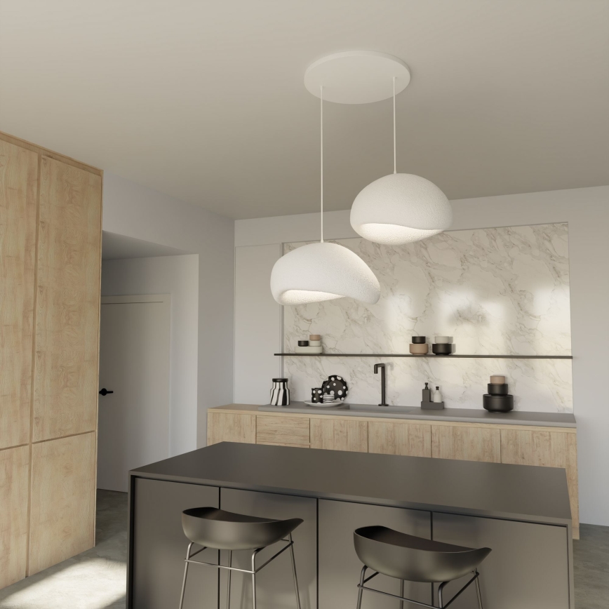 Brilagi - Pendelleuchte WABI SABI 2xE27/40W/230V weiß