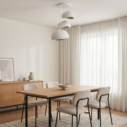Brilagi - Pendelleuchte WABI SABI, 3x E27/40W/230V, Ø 76 cm, weiß