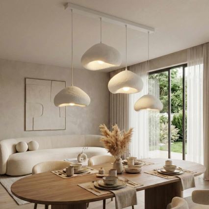 Brilagi - Pendelleuchte WABI SABI 4xE27/40W/230V weiß