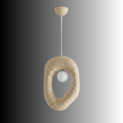 Brilagi - Pendelleuchte WABI SABI an Kabel 1xE27/40W/230V cremefarben