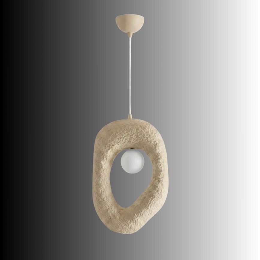 Brilagi - Pendelleuchte WABI SABI an Kabel 1xE27/40W/230V cremefarben