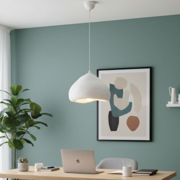Brilagi - Pendelleuchte WABI SABI an Kabel 1xE27/40W/230V Ø 32 cm weiß