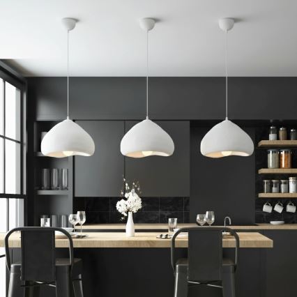 Brilagi - Pendelleuchte WABI SABI an Kabel 1xE27/40W/230V Ø 32 cm weiß