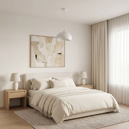 Brilagi - Pendelleuchte WABI SABI an Kabel 1xE27/40W/230V Ø 32 cm weiß