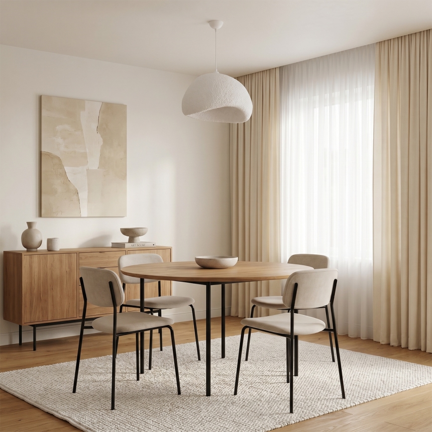 Brilagi - Pendelleuchte WABI SABI mit Kabelaufhängung, 1xE27/40W/230V, Ø 50 cm, weiß