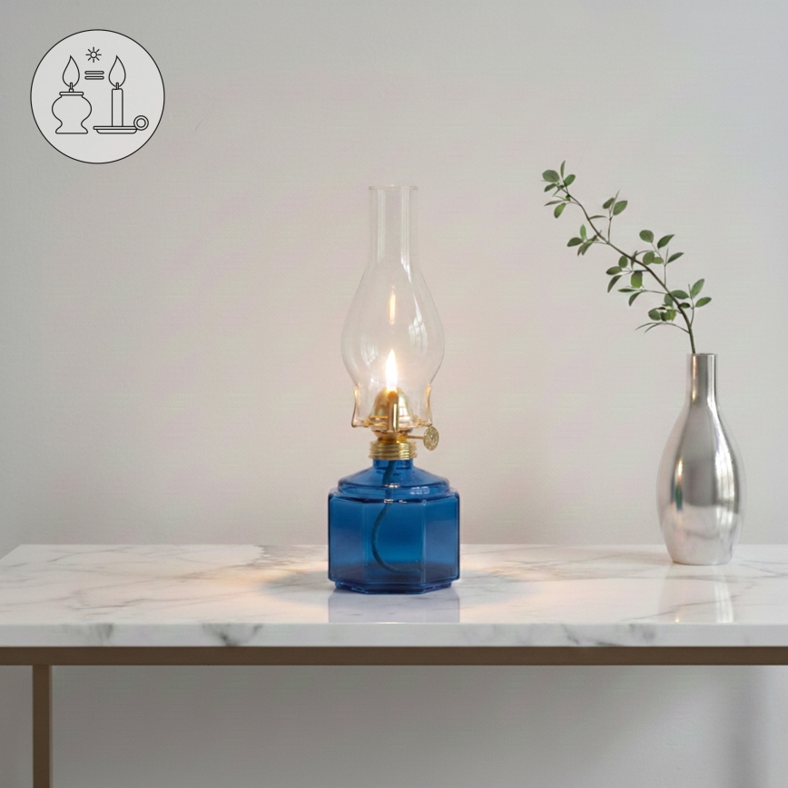 Brilagi - Petroleumlampe MERLIN, blau