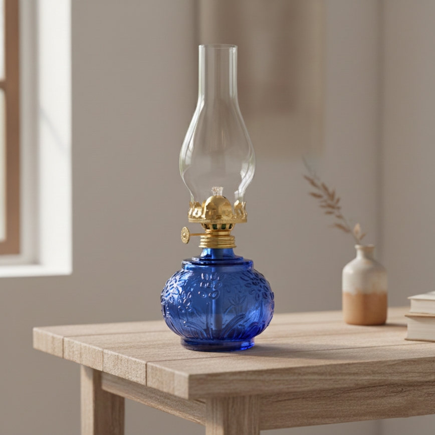 Brilagi - Petroleumlampe MERLIN blau