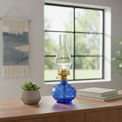 Brilagi - Petroleumlampe MERLIN blau
