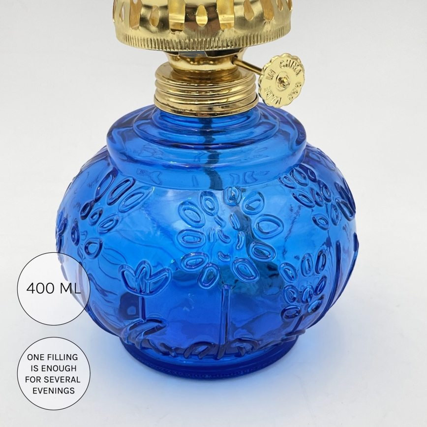 Brilagi - Petroleumlampe MERLIN blau