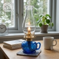 Brilagi - Petroleumlampe MERLIN blau