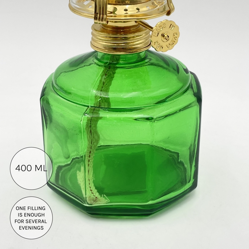 Brilagi - Petroleumlampe MERLIN grün
