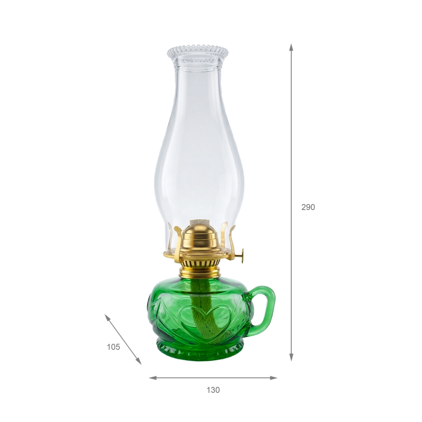 Brilagi - Petroleumlampe MERLIN, grün