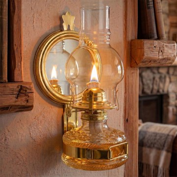 Brilagi - Petroleumlampe MERLIN in glänzendem Gold
