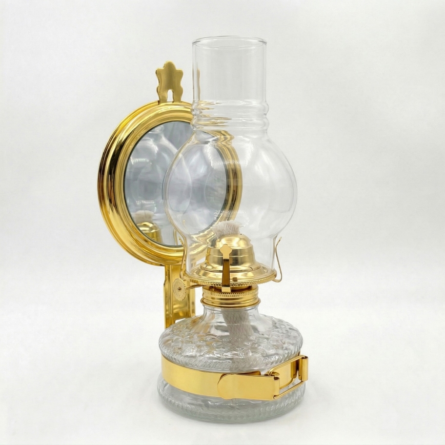 Brilagi - Petroleumlampe MERLIN in glänzendem Gold