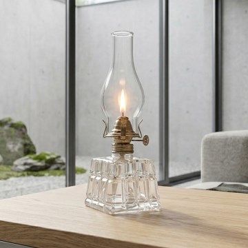 Brilagi - Petroleumlampe MERLIN klar/gold/Patina