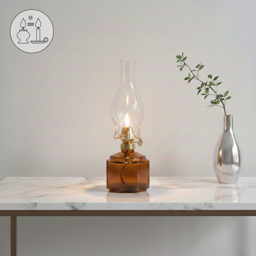 Brilagi - Petroleumlampe MERLIN orange