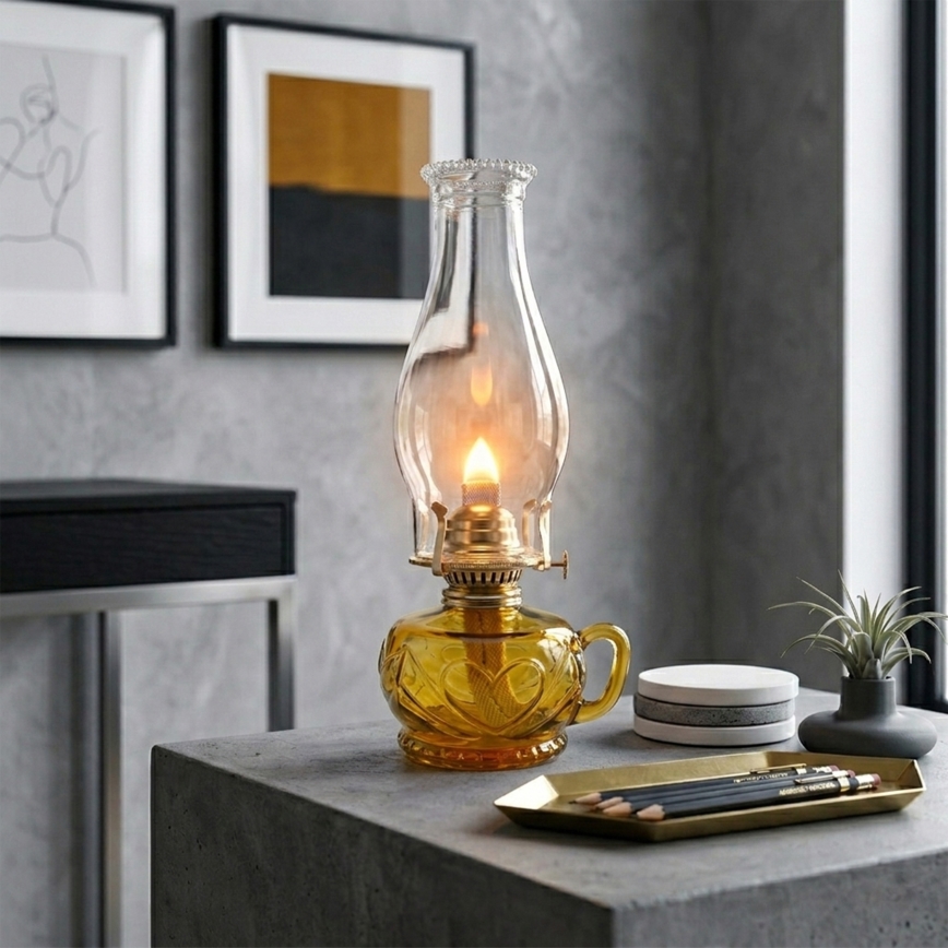 Brilagi - Petroleumlampe MERLIN orange