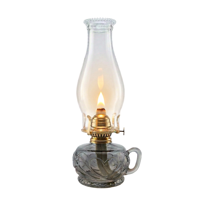 Brilagi - Petroleumlampe MERLIN rauchgrau/grau