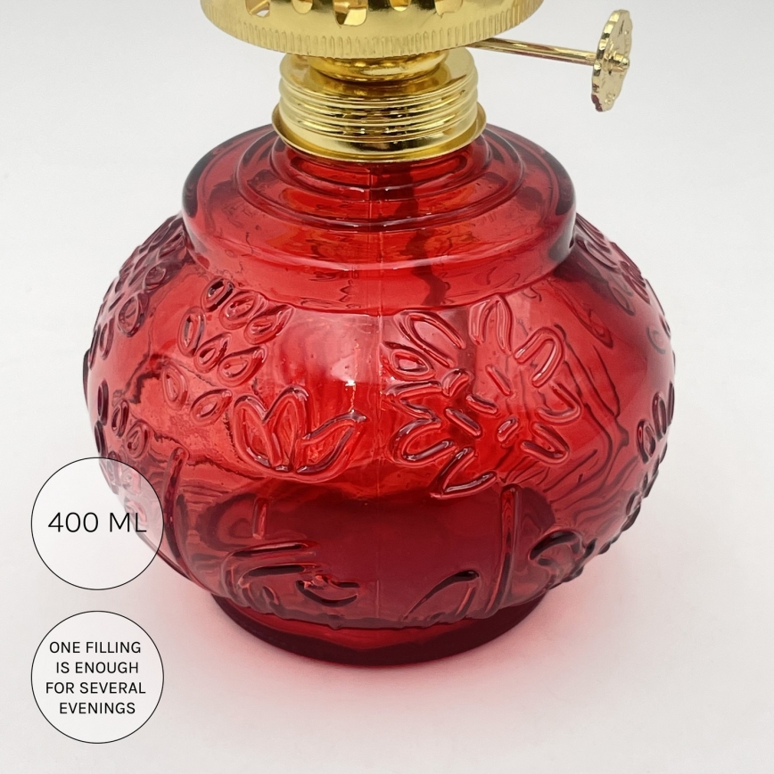 Brilagi - Petroleumlampe MERLIN rot