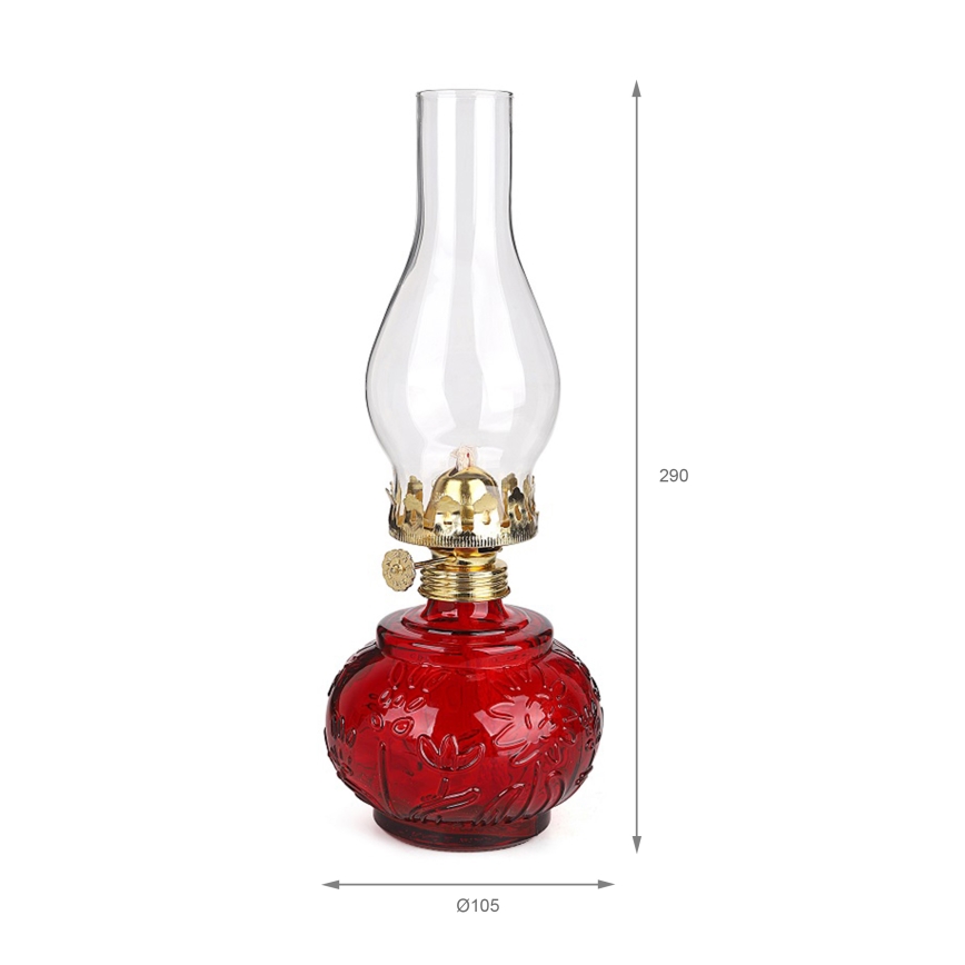 Brilagi - Petroleumlampe MERLIN rot