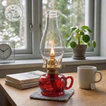 Brilagi - Petroleumlampe MERLIN rot