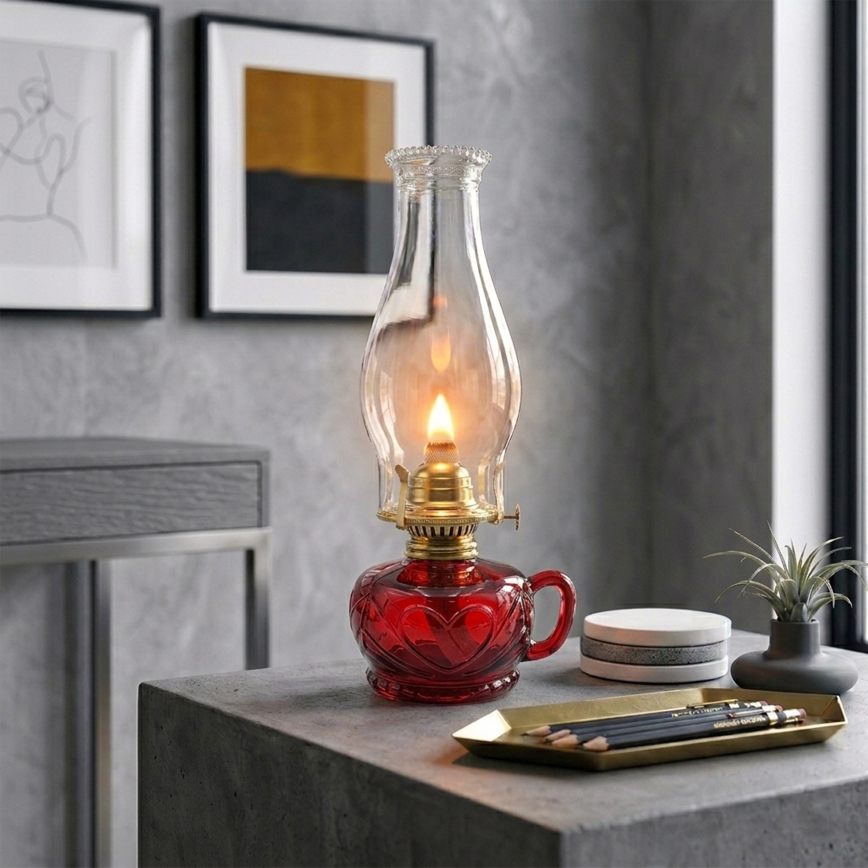 Brilagi - Petroleumlampe MERLIN rot