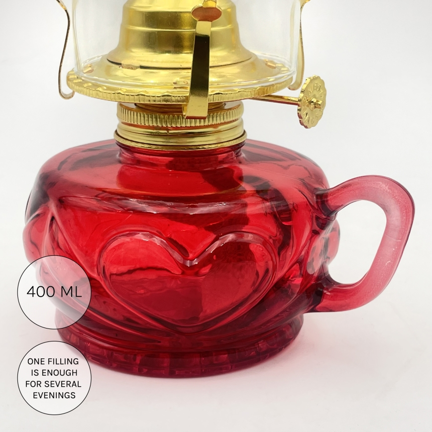 Brilagi - Petroleumlampe MERLIN rot
