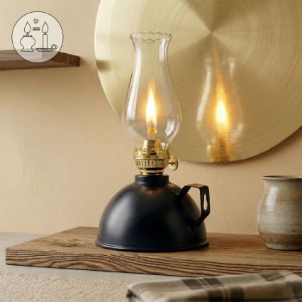 Brilagi - Petroleumlampe MERLIN schwarz