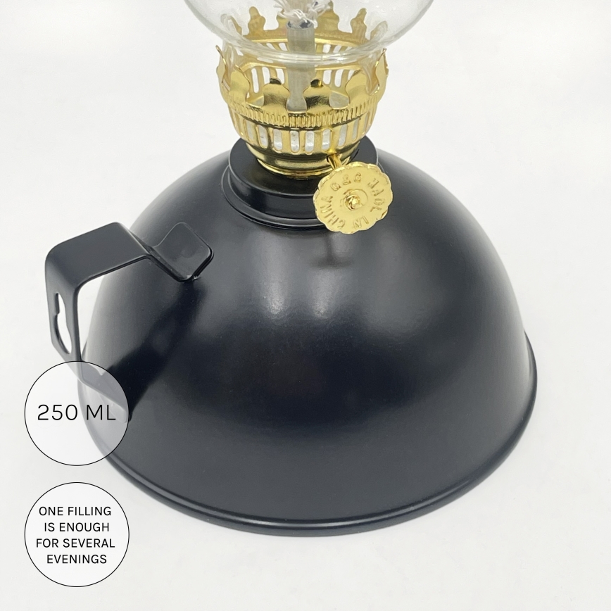Brilagi - Petroleumlampe MERLIN schwarz