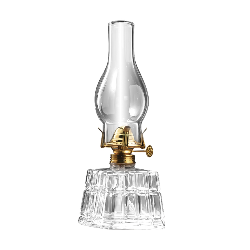 Brilagi - Petroleumlampe MERLIN transparent/goldfarben