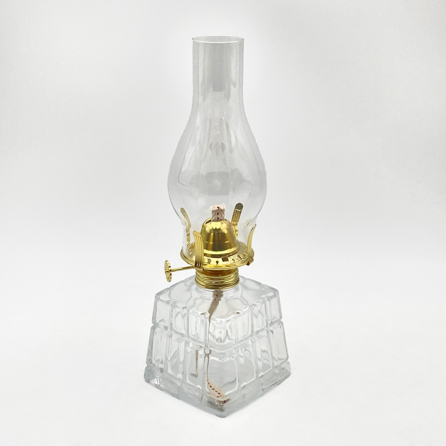 Brilagi - Petroleumlampe MERLIN transparent/goldfarben