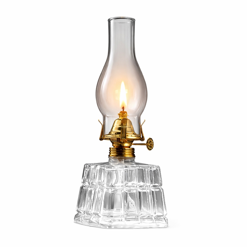 Brilagi - Petroleumlampe MERLIN transparent/goldfarben
