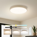 Brilagi - POOL dimmbare LED-Deckenleuchte 48W/230V 3000–6000K Ø 40 cm beige + Fernbedienung