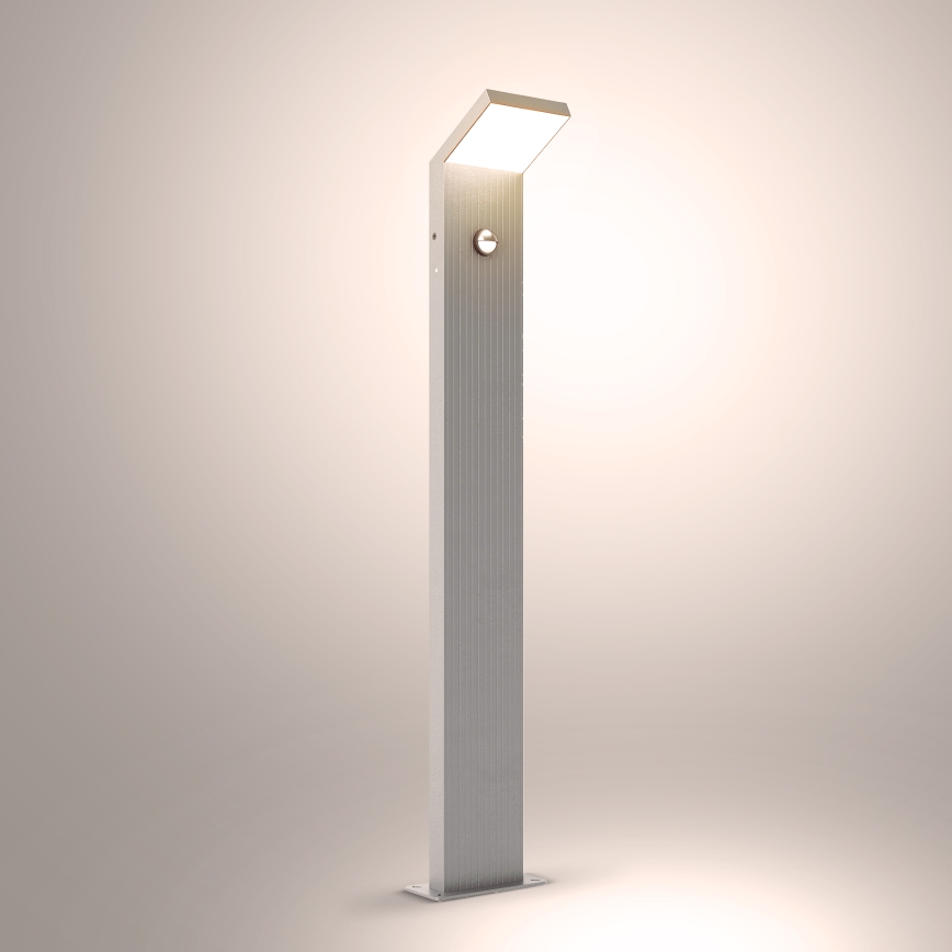 Brilagi - RIANO LED-Außenleuchte mit Sensor LED/8W/230V silber IP65 80 cm