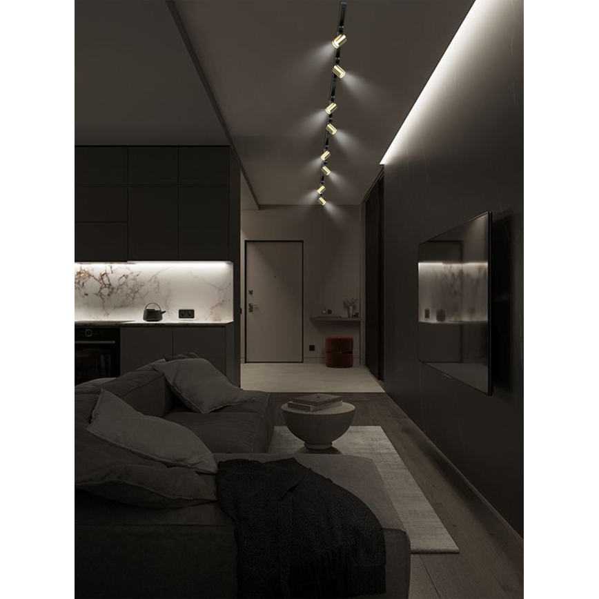 Brilagi - Schienenspot HUSKY 8xGU10/10W/230V schwarz/gold