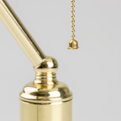 Brilagi - Schreibtischlampe BANK OFFICE 1xE27/60W/230V gold/weiß