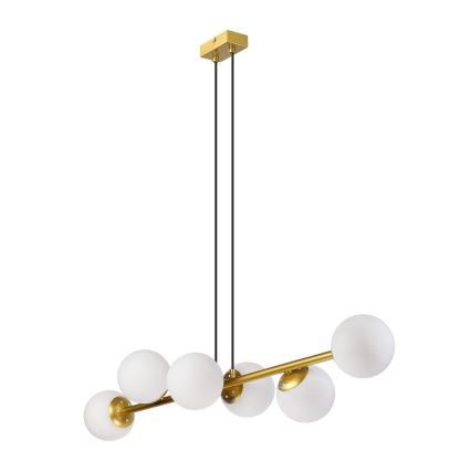 Brilagi - Seilpendelleuchte MALONY 6xE14/20W/230V goldfarben